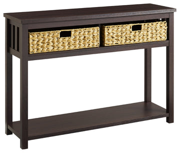 48" Mission Storage Entry Table - Espresso