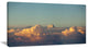 "Orange Clouds Colorful Sunset in Sky" Wall Art Landscape, 40"x20"