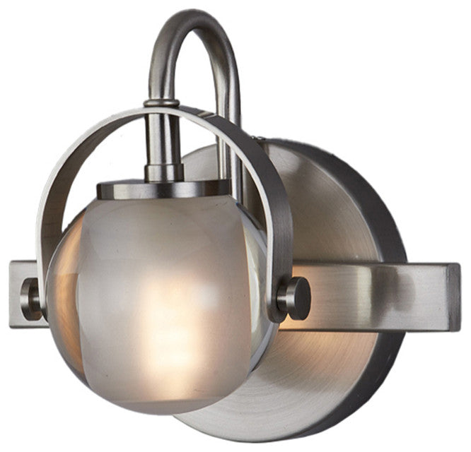 Conduit 1-Light Wall Sconce FSN-8061-CLOP-NCKL, Brushed Nickel