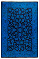 Fine Vibrance, One-of-a-Kind Hand-Knotted Area Rug Blue, 4' 3" x 6' 3"