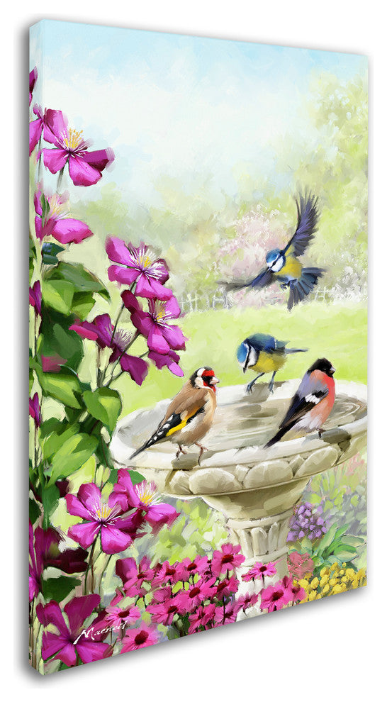 The Macneil Studio 'Garden Birds' Canvas Art, 32"x22"