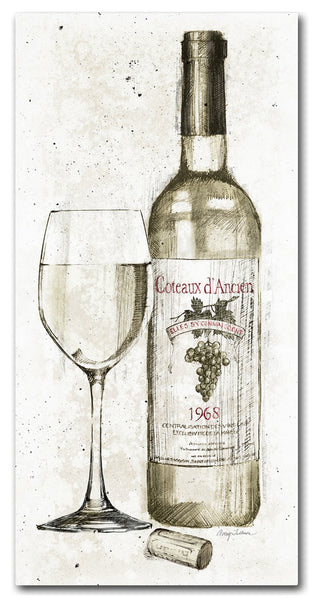 'Pencil Wine II' Canvas Art by Avery Tillmon