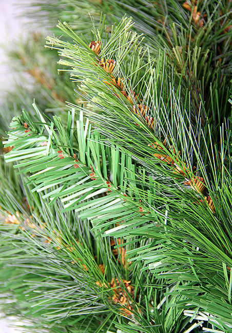 Pre-Lit Jack Pine Artificial Christmas Wreath, Clear Lights, 36"