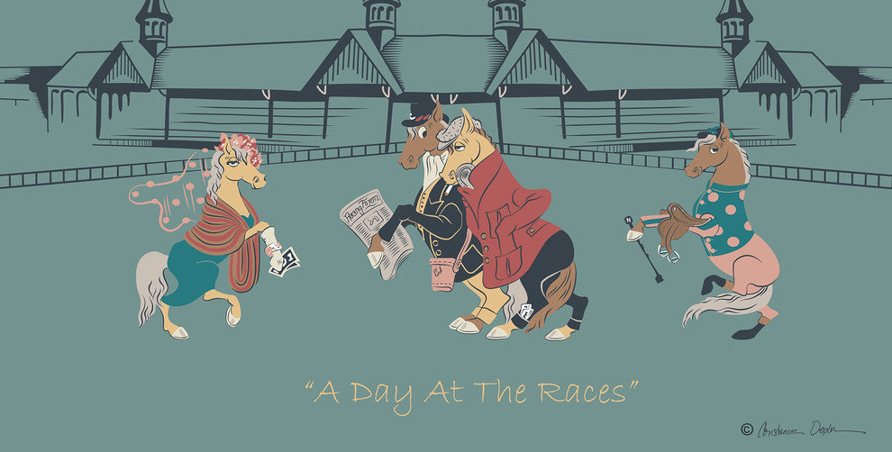 "At the Races" Canvas Gallery Print