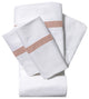 200 Thread Count Ribbon 100% Cotton 4-Piece Sheet set, Blush, Twin