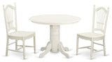 3-Piece Table Set for Kitchen Table and 2 Dinette Chairs