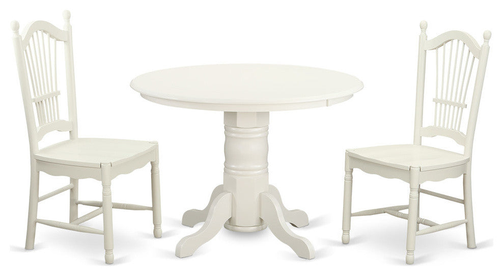 3-Piece Table Set for Kitchen Table and 2 Dinette Chairs