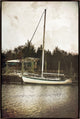 30x45 Sailboat, Framed Artwork, Espresso