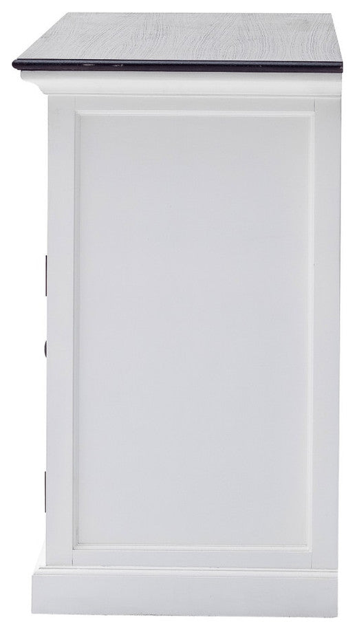 Modern Farmhouse Black And White Buffet Server