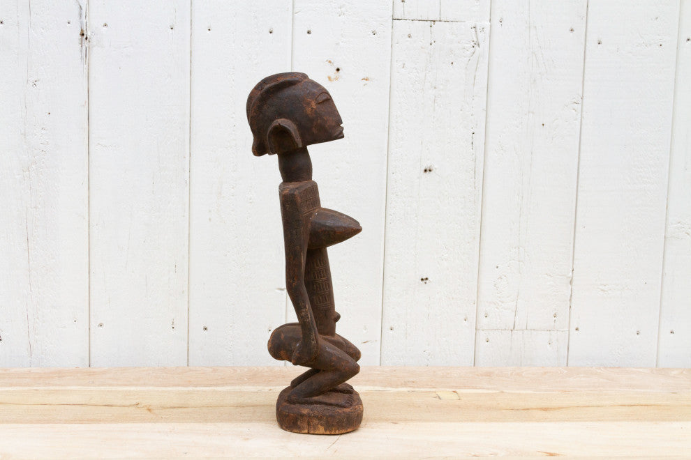 Antique Finely Carved Yoruba Statue