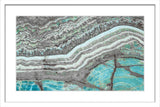 "Aqua Layers" Framed Painting Print