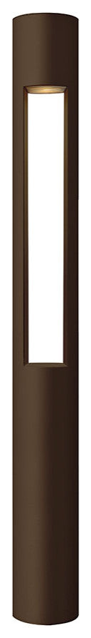 Hinkley 15601BZ Atlantis Round Large Bollard, Dark Bronze, Light Bronze