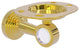Pacific Beach Tumbler and Toothbrush Holder, Polished Brass
