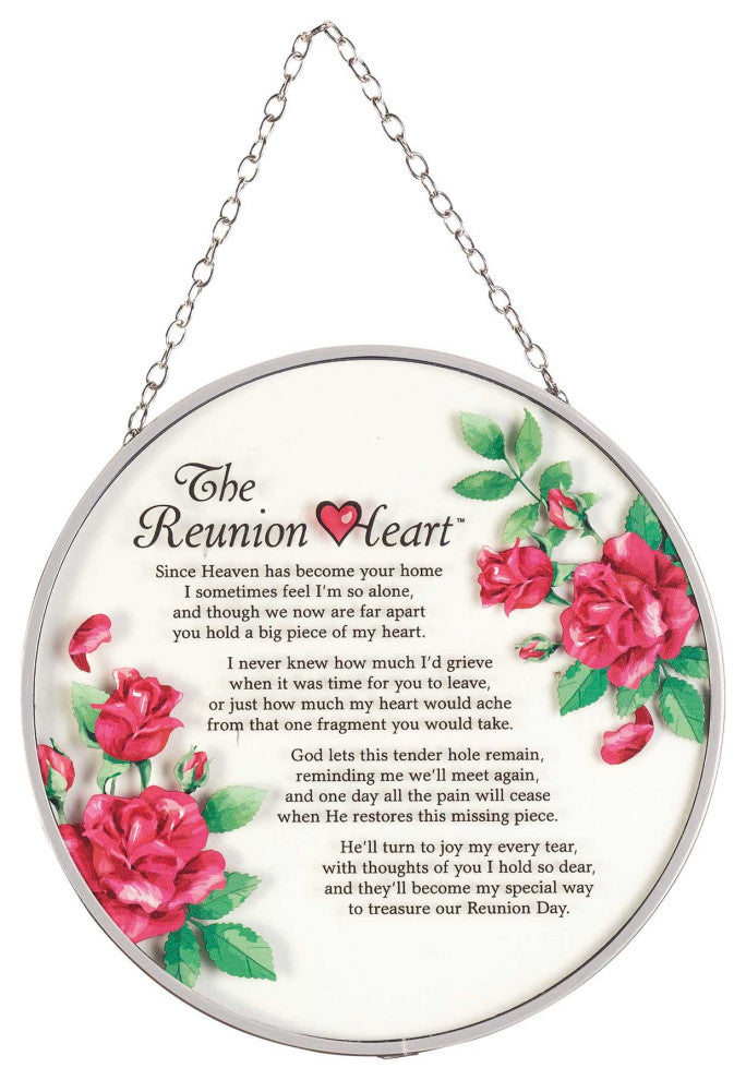The Reunion Heart Poem Suncatcher