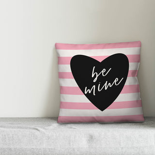 Be Mine Stripe 18x18 Throw Pillow