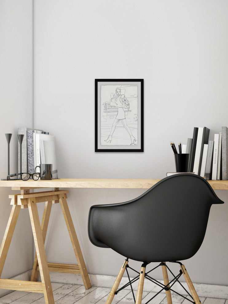 "Boots on Point" Framed Painting Print, 20"x30"