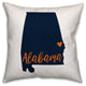 Alabama State Pride Auburn Love Outdoor Throw Pillow