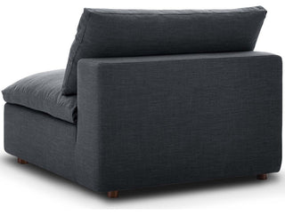 Commix Down Filled Overstuffed 4 Piece Sectional Sofa Set, Gray