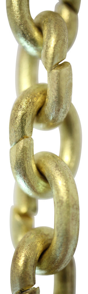 Brass Small Round Chandelier Chain, 3', Acid Dipped, U17