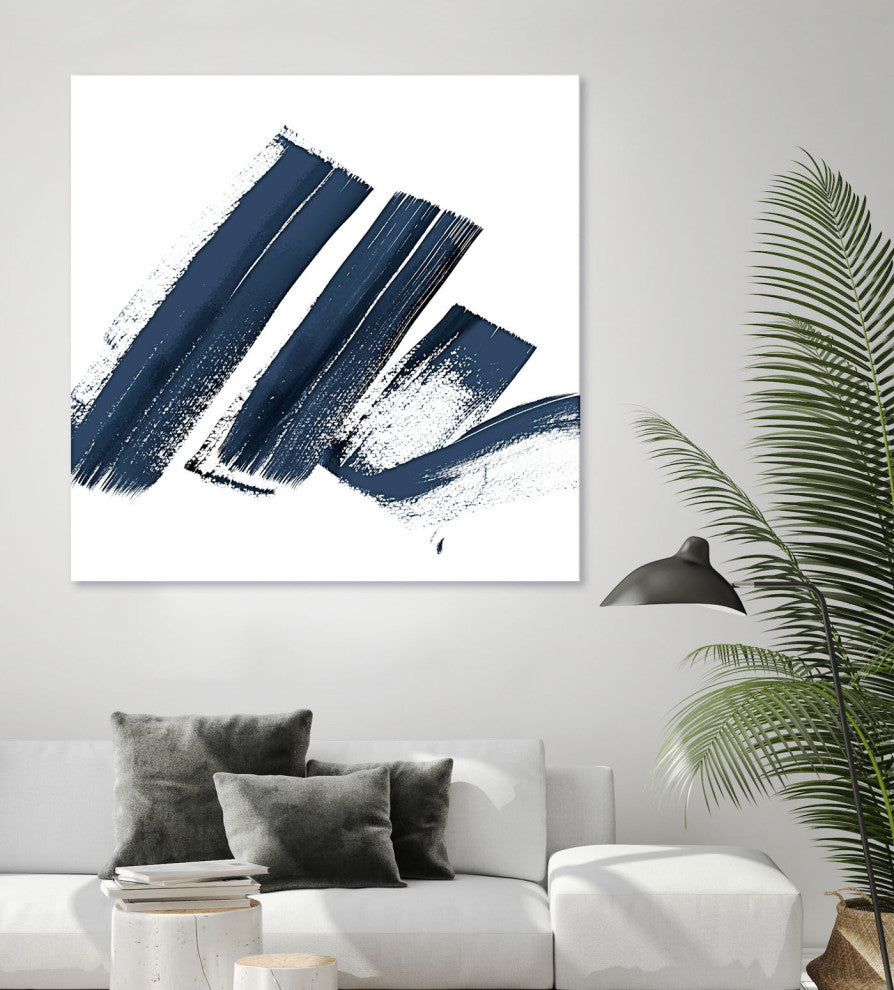 New Navy Signs I - 54 x 54 by Patricia Pinto