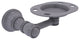 Carolina Tumbler and Toothbrush Holder, Matte Gray