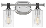 Hinkley Lighting 52882 Halstead 2 Light 16"W Bathroom Vanity - Chrome