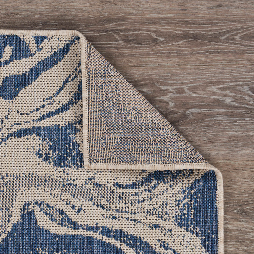 Abstract Oasis Indoor Outdoor Rug, 5'3"x7'
