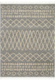 Nourison Moroccan Marrakesh Shag Silver Area Rug, 3'11"x6'7"