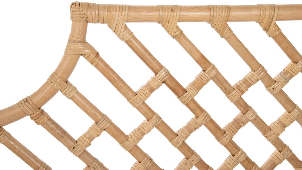 Rattan Chippendale Headboard, Natural, Queen