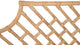 Rattan Chippendale Headboard, Natural, Queen