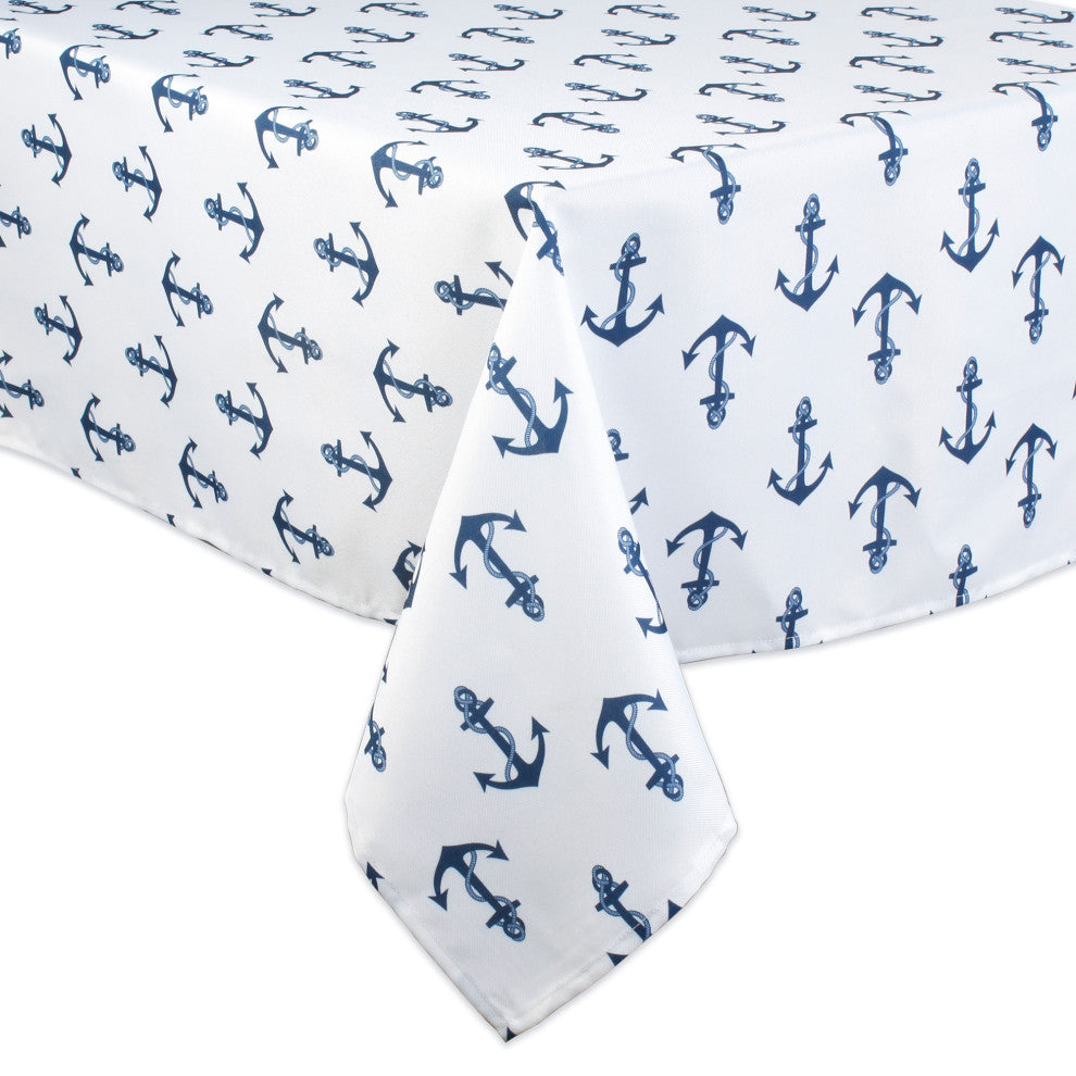Anchors Print Outdoor Tablecloth With Zipper 60X120