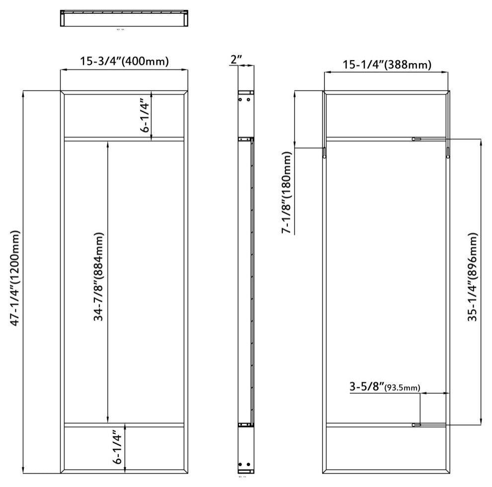 Mattox Shelf Mirror, Gold