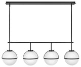 Hinkley Lighting 39675 Hollis 4 Light 42"W Linear Chandelier - Black