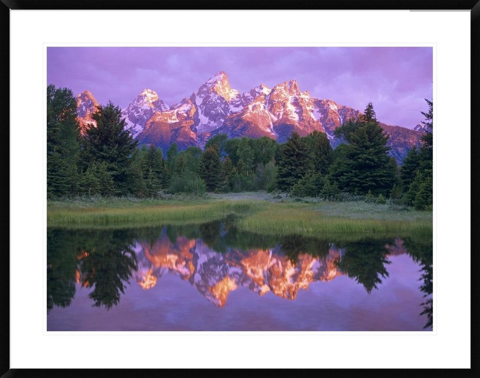 Grand Tetons At Schwabacher Landing, Grand Teton Np, Wyoming, 38"x30"