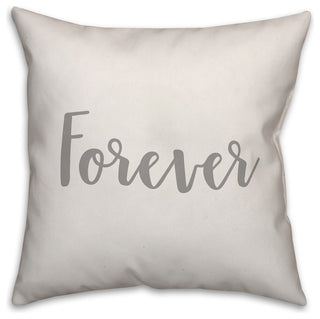 Forever 16x16 Throw Pillow Cover