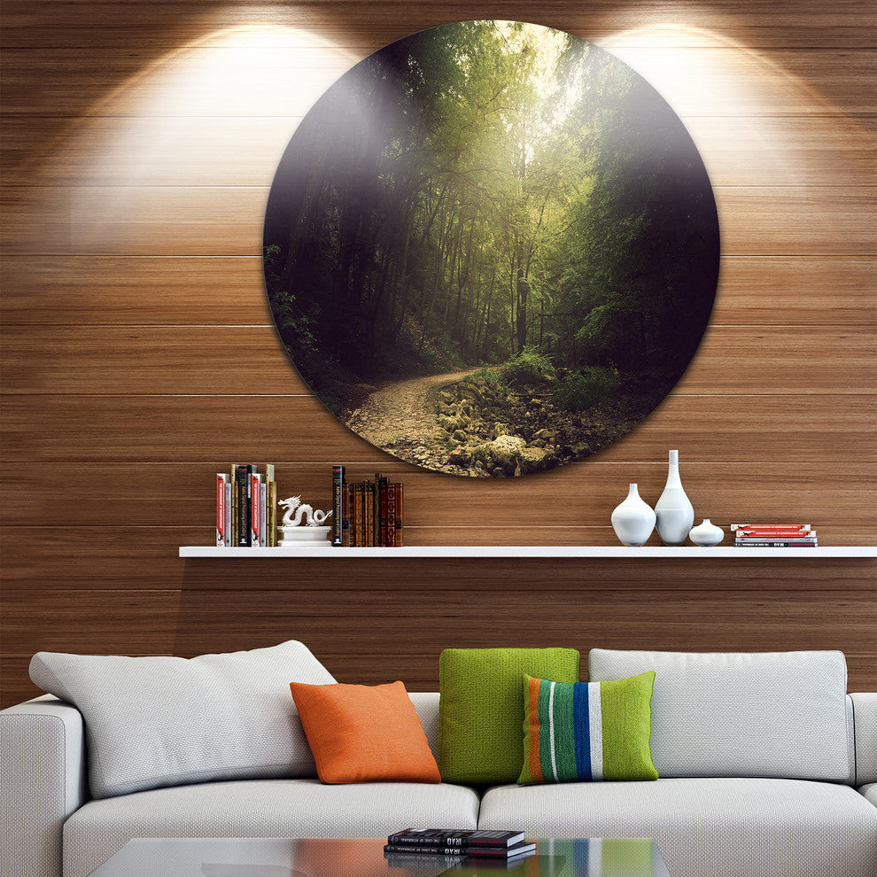 Wild Way Into The Dark Forest, Forest Disc Metal Artwork, 11"