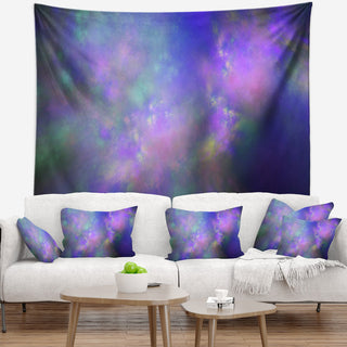 Perfect Purple Starry Sky Abstract Wall Tapestry, 39"x32"
