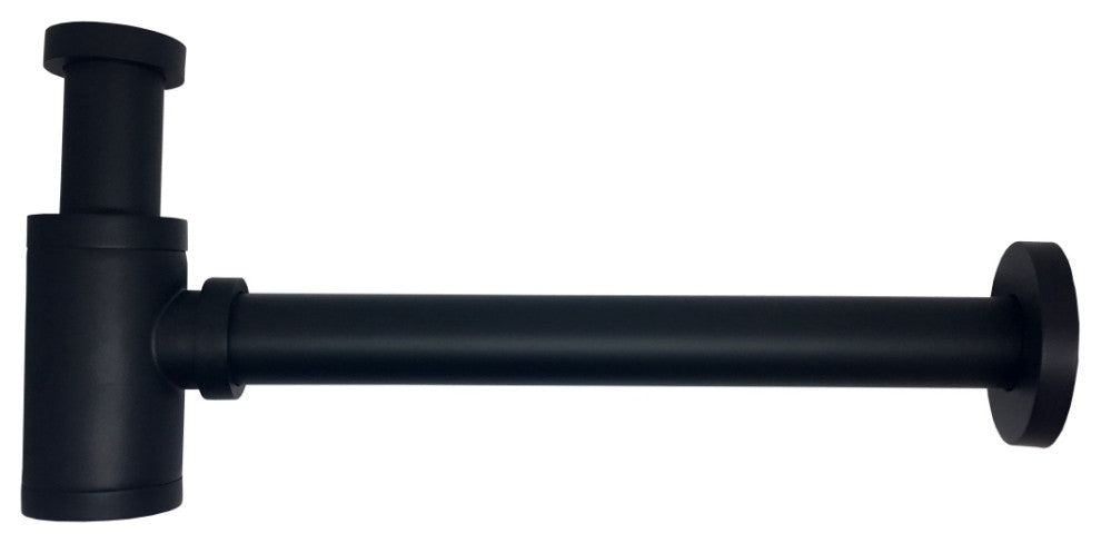 Kubebath Space Saving P-Trap, Black