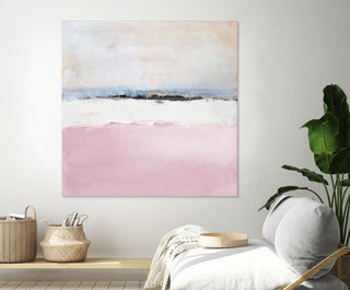 Pink Sea Abstract - 84 x 84 by Lanie Loreth
