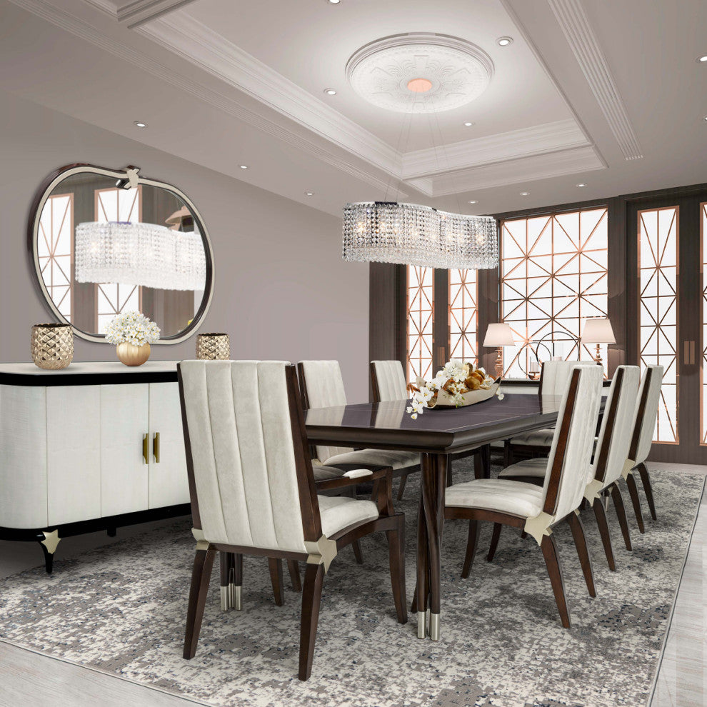 AICO Furniture Paris Chic 11 Piece Dining Table Set