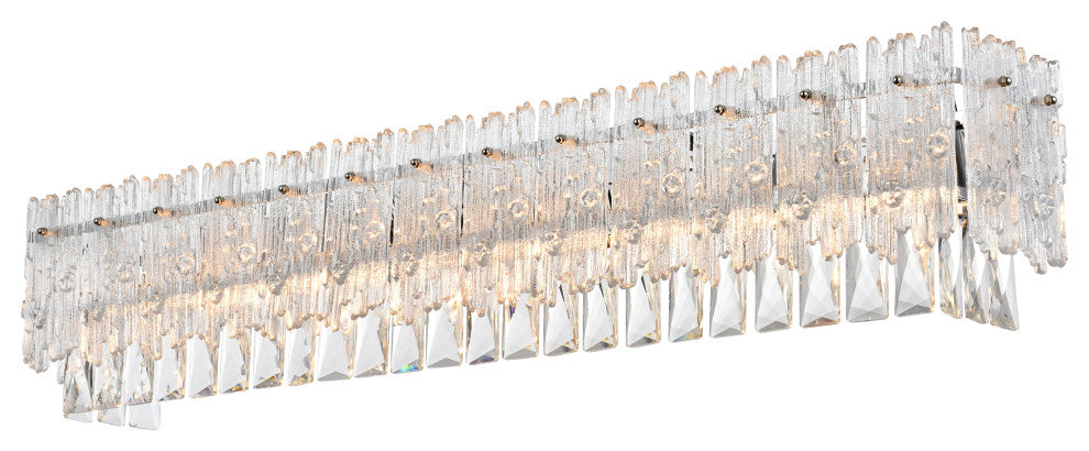 Home Living 34.5" Wall Sconce, Chrome