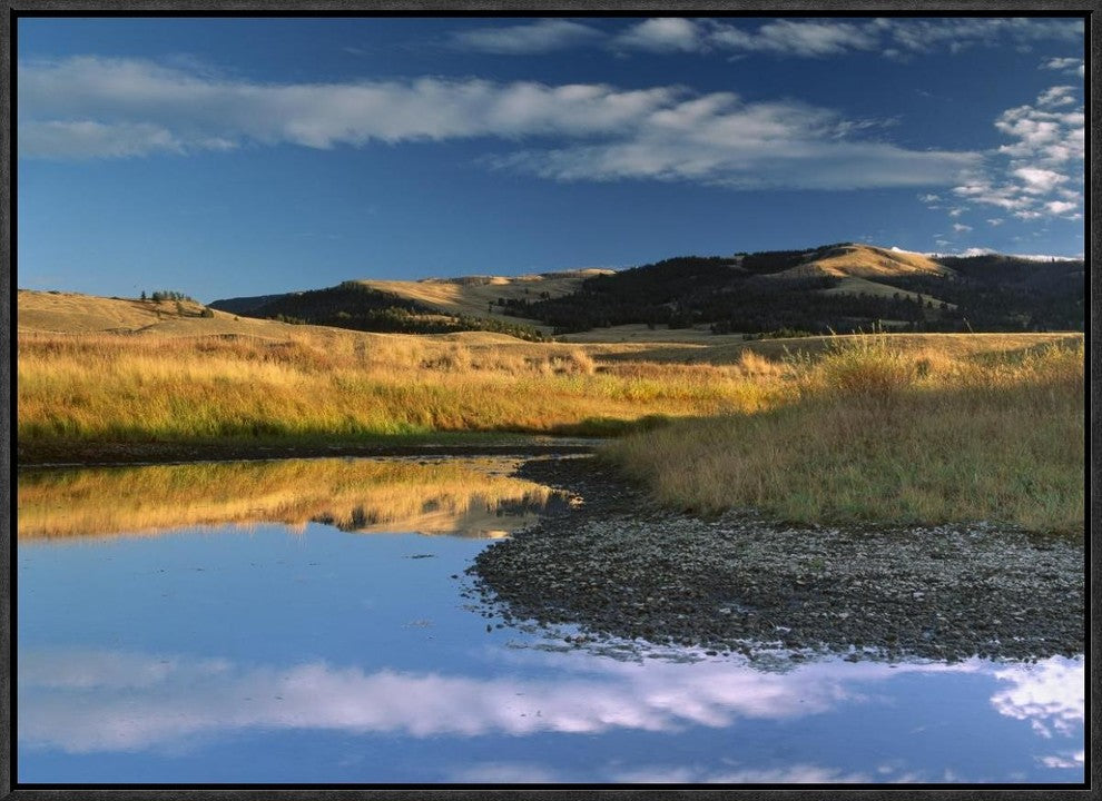 Absaroka Range and Slough Creek, Yellowstone National Park, Wyoming, 24"x18"