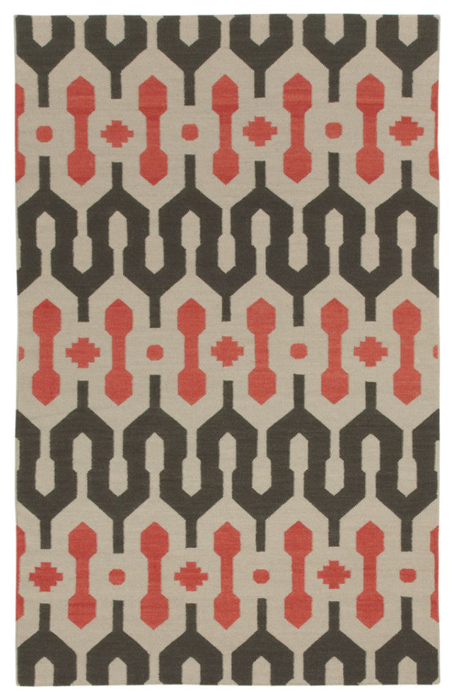 Capel Genevieve Gorder Spain Smoke Apricot 3633_350 Flat Woven Rugs - 5' X 8' Re