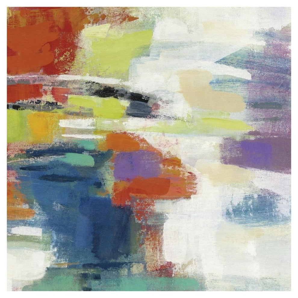 "Island Town III" Digital Paper Print by Silvia Vassileva, 42"x42"