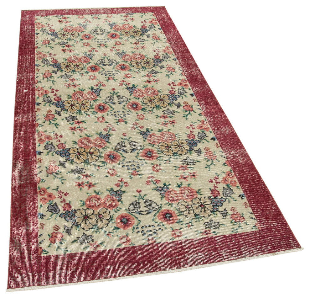 Rug N Carpet - Handmade Oriental 3' 3" x 6' 7" Antique Small Area Rug
