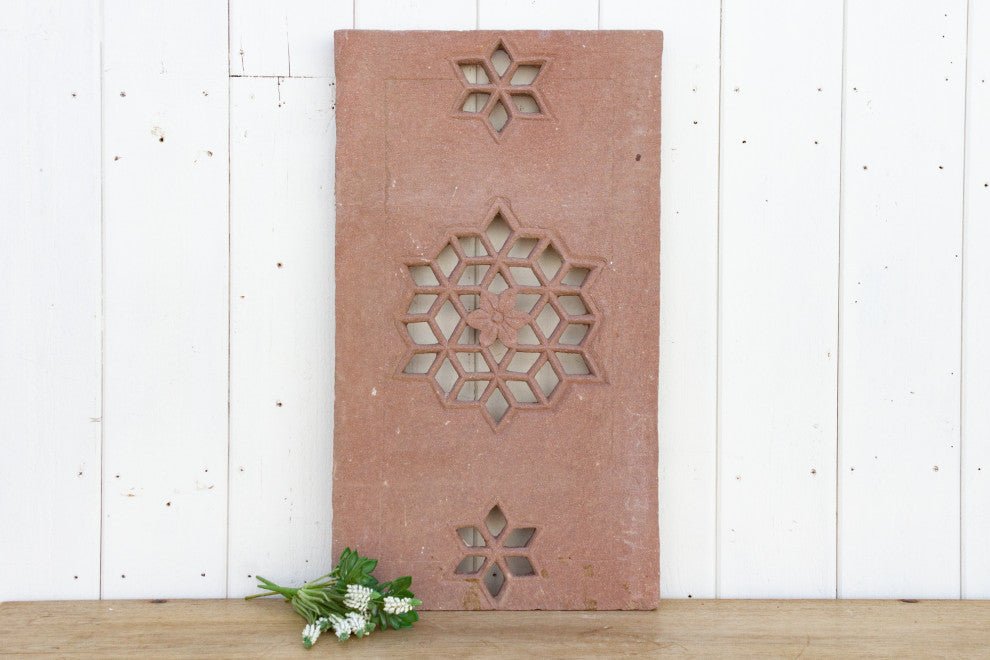 Lotus Medalion Sandstone Window Panel