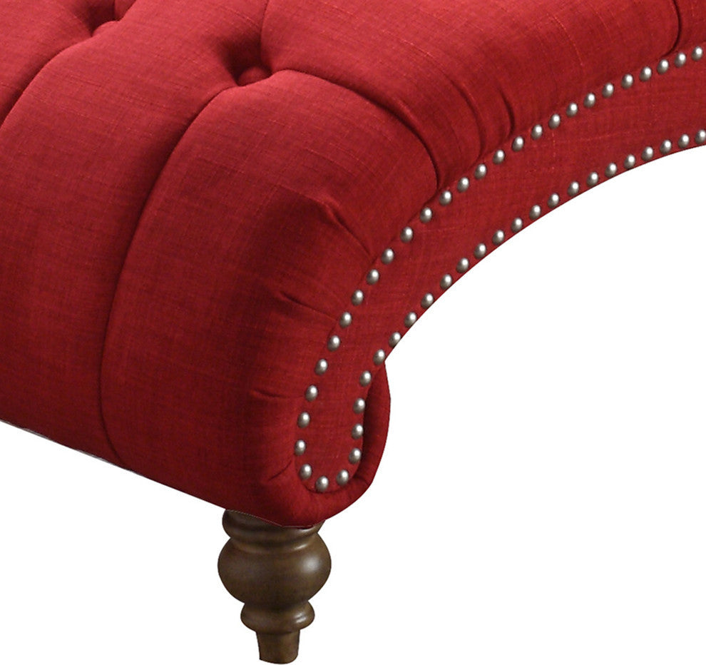 Yarmouth Chaise Lounge, Burgundy