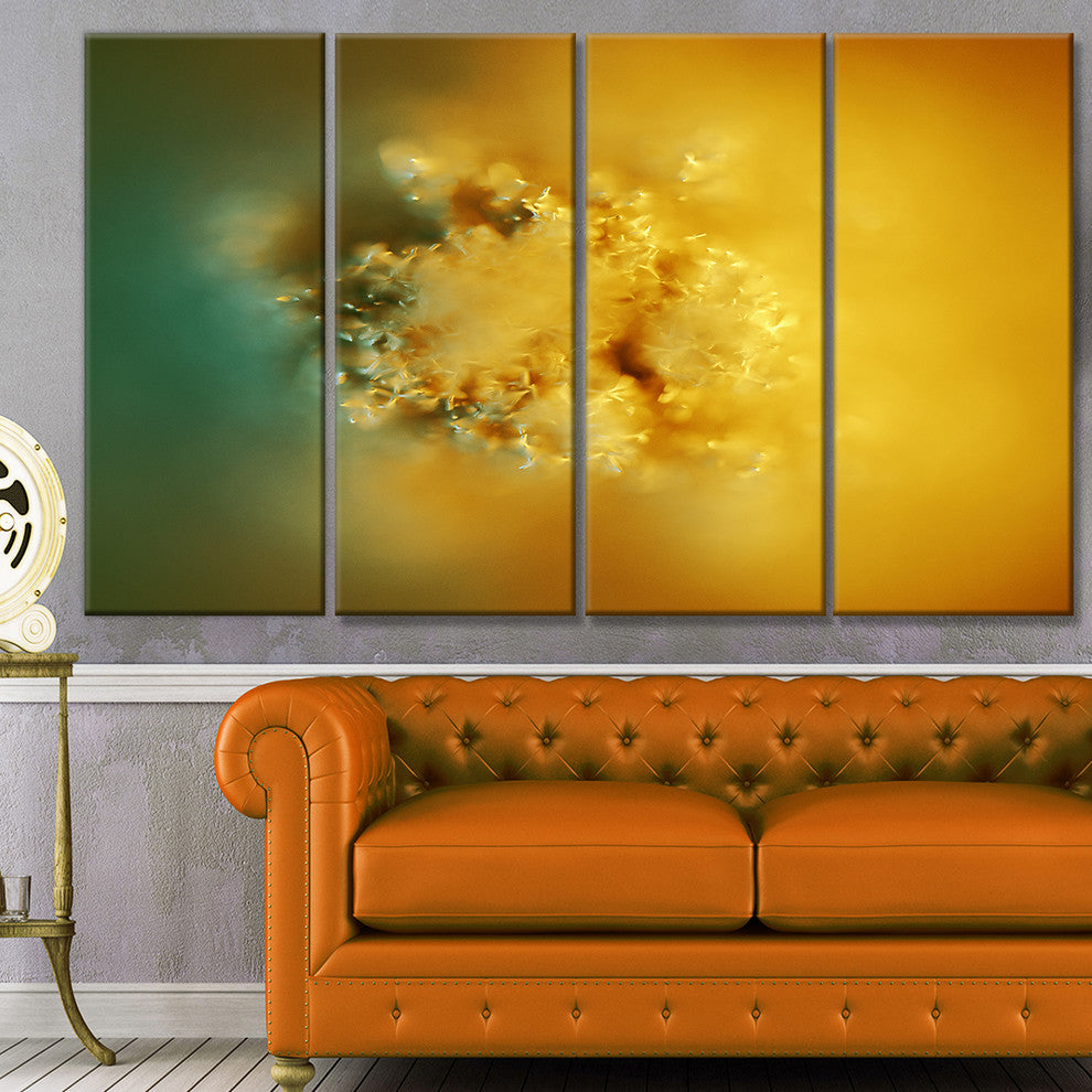 3D Prickly Digital Illustration, Abstract Canvas Art Print, 48"x28", 4 Panels
