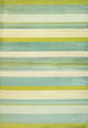 Duxbury Gradient Ticking Striped Green/Blue 8'x10' Area Rug