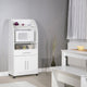 Jeanne Microwave Cart, White
